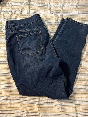 Chico's Dark Blue Straight Leg Jeans